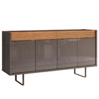 Kit Aparador Buffet Para Sala Berlim E Espelho Adnet 54cm Fre