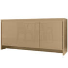 Kit Aparador Buffet Para Sala De Estar Madrid Com Espelho Car