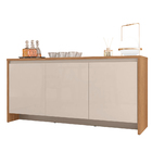 Kit Aparador Buffet Para Sala De Estar Madrid E Espelho Carib