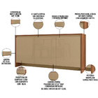 Kit Aparador Buffet Sala De Estar Madrid E Espelho Adnet 54cm