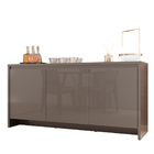 Kit Aparador Buffet Sala De Estar Madrid E Espelho Adnet 54cm