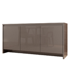 Kit Aparador Buffet Sala De Estar Madrid E Espelho Adnet 54cm