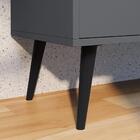 Kit Aparador Buffet Wood New 3 Portas E Mesa De Cabeceira Dre