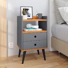 Kit Aparador Buffet Wood New 3 Portas E Mesa De Cabeceira Dre