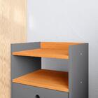 Kit Aparador Buffet Wood New 3 Portas E Mesa De Cabeceira Dre