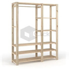 Kit Aparador Cabideiro + Três Suporte Para Closet Otimizador