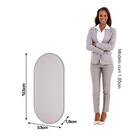 Kit Aparador Canelado Lira Com Espelho Decorativo Jade Cimol