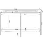 Kit Aparador Decorativo Para Sala Estar Industrial Com Mesa D