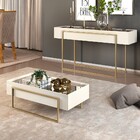 Kit Aparador E Mesa De Centro Suri Creme - D'rossi