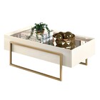 Kit Aparador E Mesa De Centro Suri Creme - D'rossi