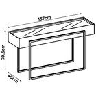 Kit Aparador E Mesa De Centro Suri Creme - D'rossi