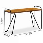 Kit Aparador E Mesa Lateral Estilo Industrial Genova Lpa