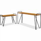 Kit Aparador E Mesa Lateral Estilo Industrial Genova Lpa