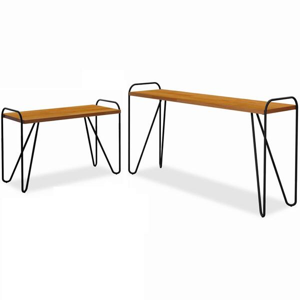 Kit Aparador E Mesa Lateral Estilo Industrial Genova Lpa