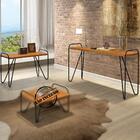 Kit Aparador E Mesa Lateral Estilo Industrial Genova Lpa