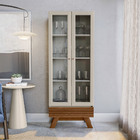 Kit Aparador Malena Cristaleira Geórgia E Espelho Adnet Freij