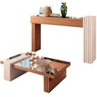 Kit Aparador Para Sala Com Mesa De Centro Espelhada Lord B01