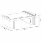 Kit Aparador Para Sala De Estar Com Mesa De Centro Espelhada