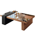 Kit Aparador Para Sala De Estar Com Mesa De Centro Espelhada