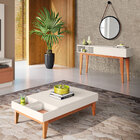 Kit Aparador Para Sala De Estar Greta Com Espelho Adnet 54cm