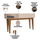 Kit Aparador Para Sala De Estar Greta Com Espelho Caribe Frei