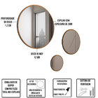 Kit Aparador Para Sala De Estar Greta Com Espelho Caribe Frei