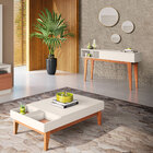 Kit Aparador Para Sala De Estar Greta Com Espelho Caribe Frei