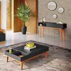 Kit Aparador Para Sala De Estar Greta Com Espelho Caribe Pret