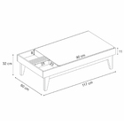 Kit Aparador Para Sala De Estar Valentim Com Mesa De Centro N