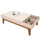 Kit Aparador Para Sala De Estar Valentim Com Mesa De Centro N