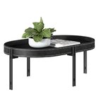 Kit Aparador Para Sala E Mesa De Centro Arredondada Mônica Pr