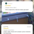 Kit Aparador Sacada Injetado Envidraçamento - Branco - 30cm