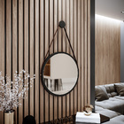 Kit Aparador Sala De Estar 02 Portas Mateo Com Espelho Adnet