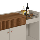 Kit Aparador Sala De Estar 2 Portas Mateo Com Espelho Adnet F