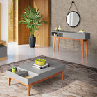 Kit Aparador Sala De Estar Greta Mesa De Centro Nala Com Espe