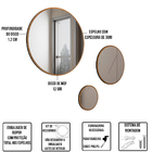 Kit Aparador Sala Estar Com Mesa De Centro Delta E Espelho Ca