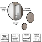 Kit Aparador Valentim B01 Com 03 Espelhos Caribe E Cristaleir