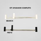 Kit Aparadores Com Haste De Inox Para Sacadas Preto40cm