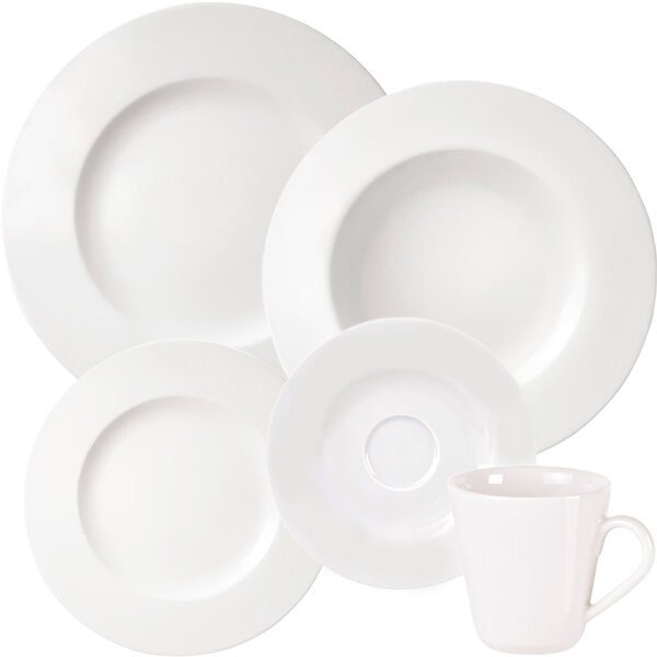 Kit Aparelho De Jantar 8 Pessoas 40pçs Aba Larga Tramontina