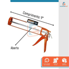 Kit Aplicador De Silicone Aberto Starfer + 2 Selante Pu 40 Ci