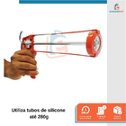 Kit Aplicador De Silicone Aberto Starfer E Selante Pu 40 Cinz