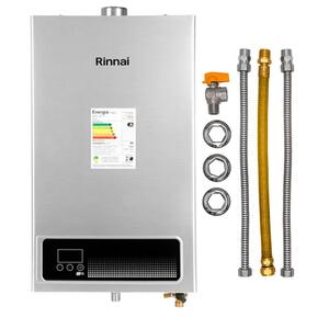 Kit - Aquecedor Rinnai 15 Litros E15 Feh Prata - Gn (digital