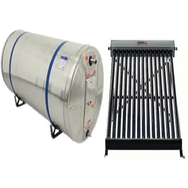 Kit Aquecedor Solar Boiler 300 Litros Nível 316l Coletor Vácu