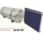 Kit Aquecedor Solar Com Boiler 200 Litros Aço 316l Nível Com
