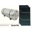 Kit Aquecedor Solar Com Boiler 500 Litros Aço 316l Nível Com