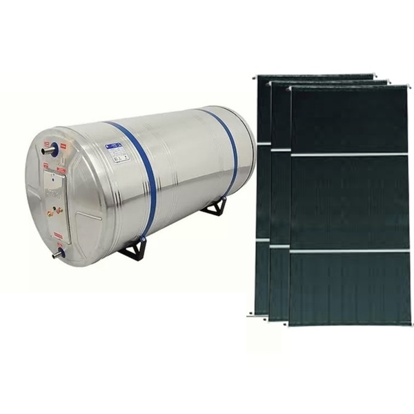 Kit Aquecedor Solar Com Boiler 600 Litros Desnível Baixa Pressão Com 3  Placas 2x1m Cobre | Leroy Merlin