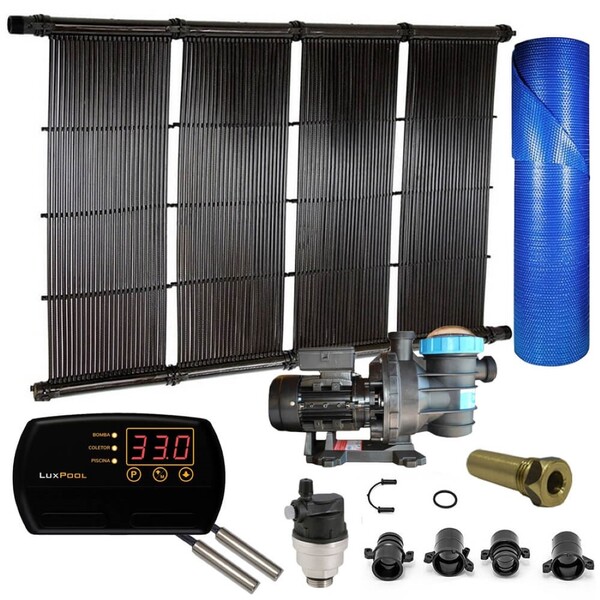 Kit Aquecedor Solar Piscina Até 80m² Ou 112.000 L + Capa ...
