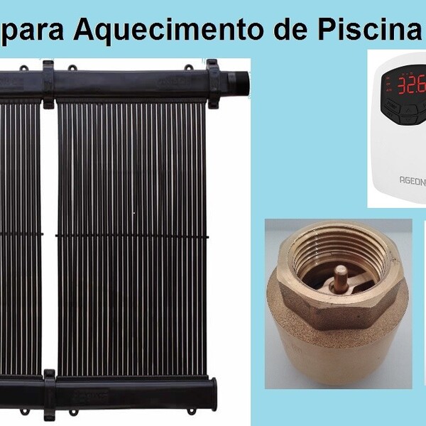 Kit Aquecimento Solar Piscina Até 14 7 M² S/ Capa