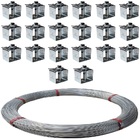 Kit Arame Liso Z700(ovalado) 1.000m Belgo+20 Catracas Roseta