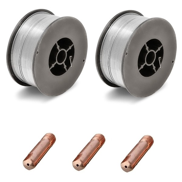 Kit Arame Solda Mig Revestido Uso Sem Gás 0,8mm E71t-sg Rolo